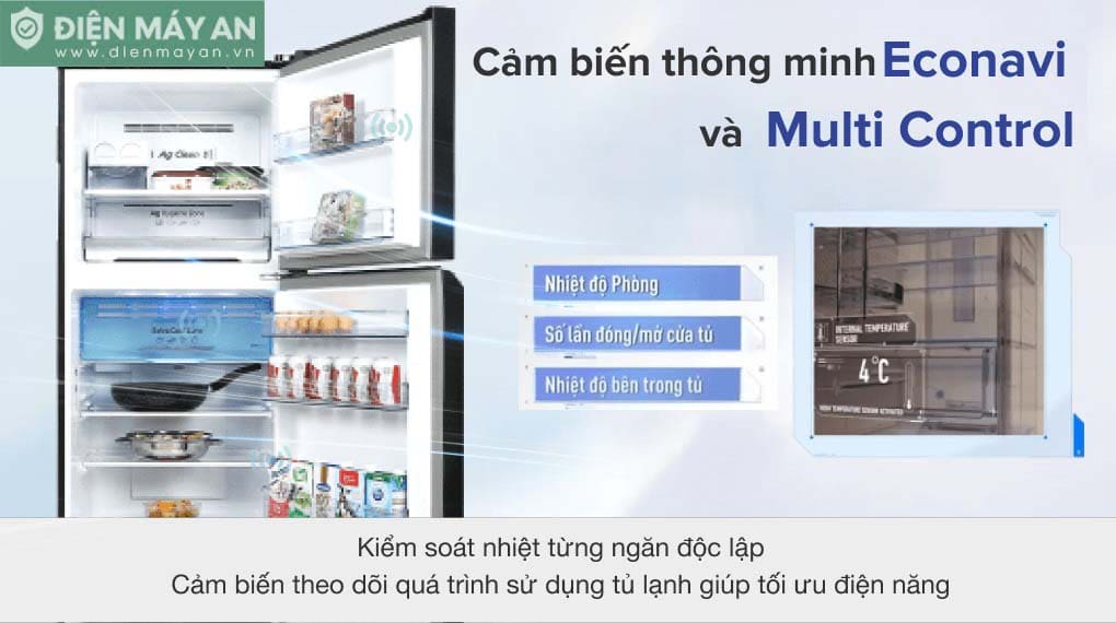 Tủ lạnh Panasonic Inverter 326 lít NR-TL351VGMV